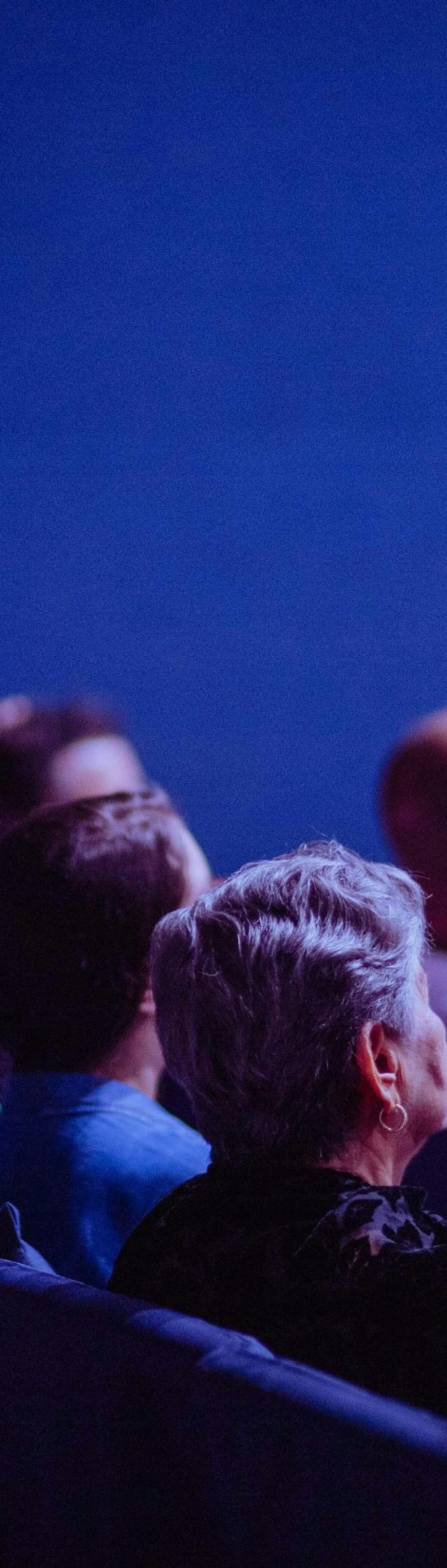 An attentive group of adults seated at an indoor conference, focusing on a presentation.